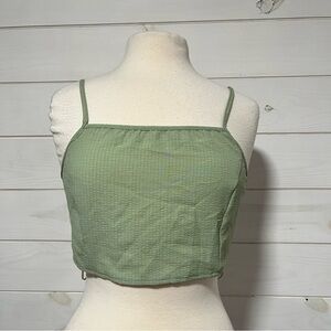 NWT! Altar'd State Sage Green Cropped Camisole Top